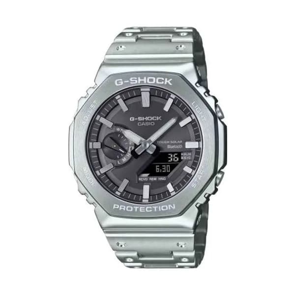 Casio Montre GShock G-Steel - Série GM-B2100 - Argent & Gris 49.8 x 44.4 mm- GM-B2100SD-1A