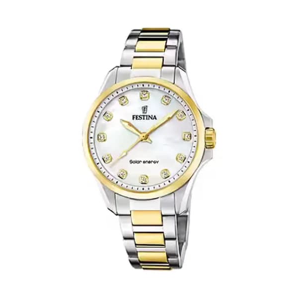 Festina Montre Femme FESTINA SOLAR ENERGY en Acier Bicolore