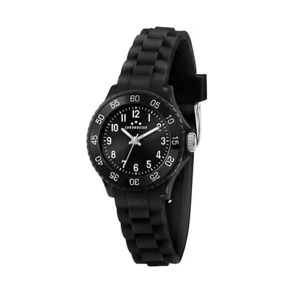 Chronostar R3751288011 Montre Analogique Enfant B&G Chronostar Silicone Noir