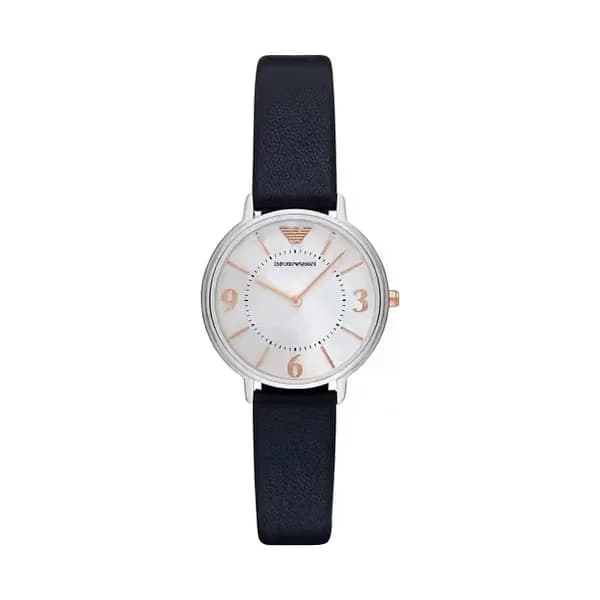 Emporio Armani Montre Analogique Femme Emporio Armani Cuir Bleu AR2509
