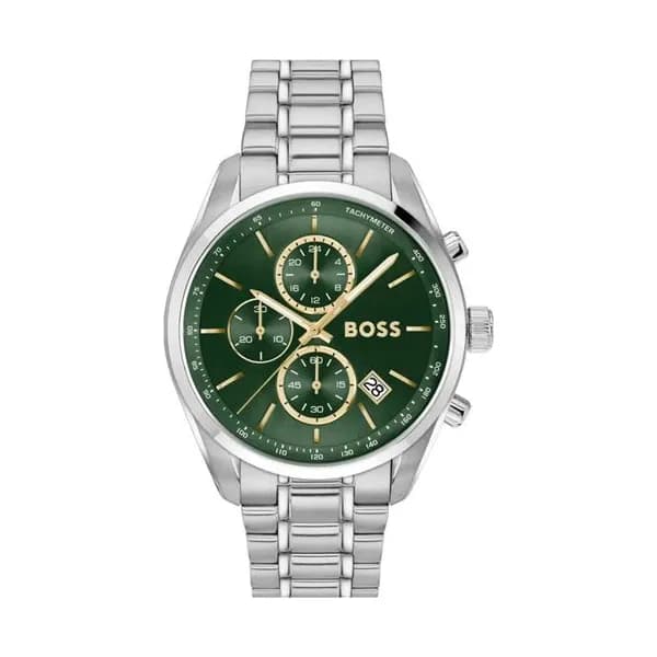 Hugo Boss Montre Boss Collection Grand Prix 44 en Acier Argenté