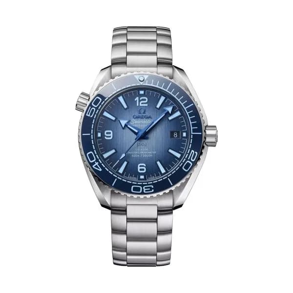 Omega Montre Omega Seamaster Planet Ocean 600m 75ème Anniversaire Co-Axial Master Chronometer cadran bleu bracelet acier 39,5 mm
