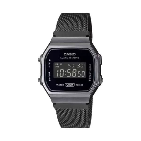 Casio Montre Casio Vintage - Série Iconic - Noir - A168WEMB-1B