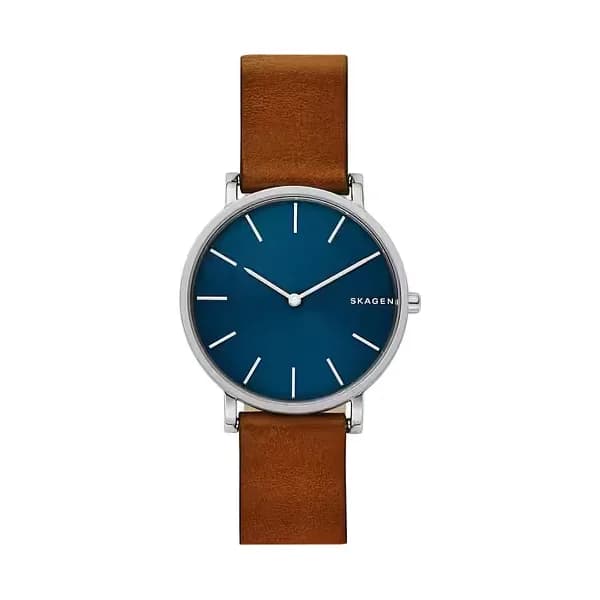 Skagen Montre Homme SKAGEN Cuir Marron Etanche