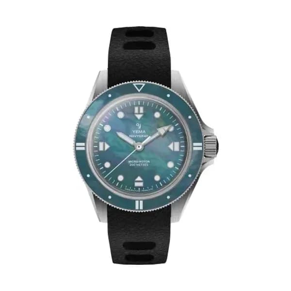 Yema Montre Yema Navygraf Pearl CMM.20 Edition Limitée Bracelet Caoutchouc