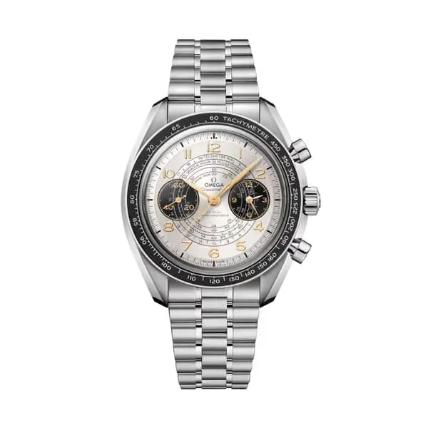 Omega Speedmaster 43 mm, acier sur acier