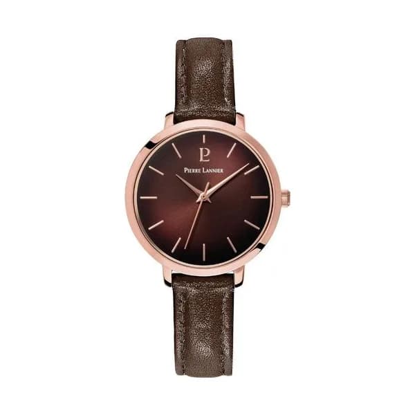 Pierre Lannier Montre Pierre Lannier Collection Chouquette en Cuir Marron