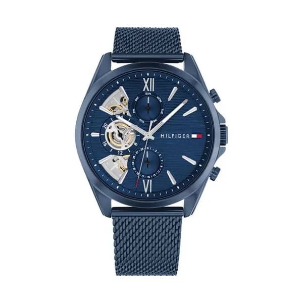 Tommy Hilfiger Montre Tommy Hilfiger en Acier et PVD Bleu