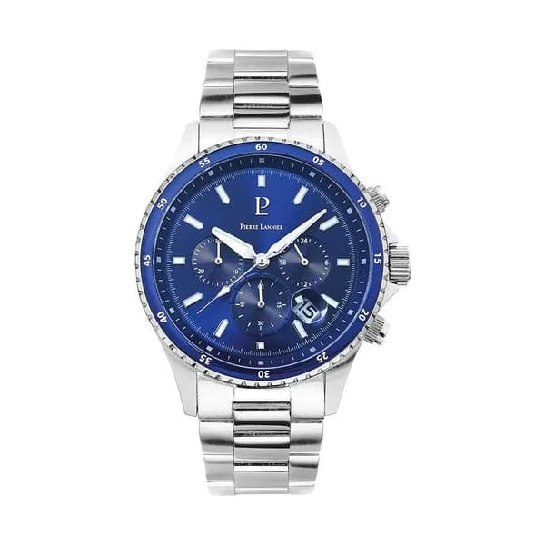 Pierre Lannier Montre Pierre Lannier Collection Cronos en Acier Argenté