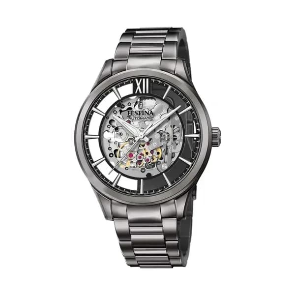 Festina Montre Homme FESTINA AUTOMATIC en Acier Noir