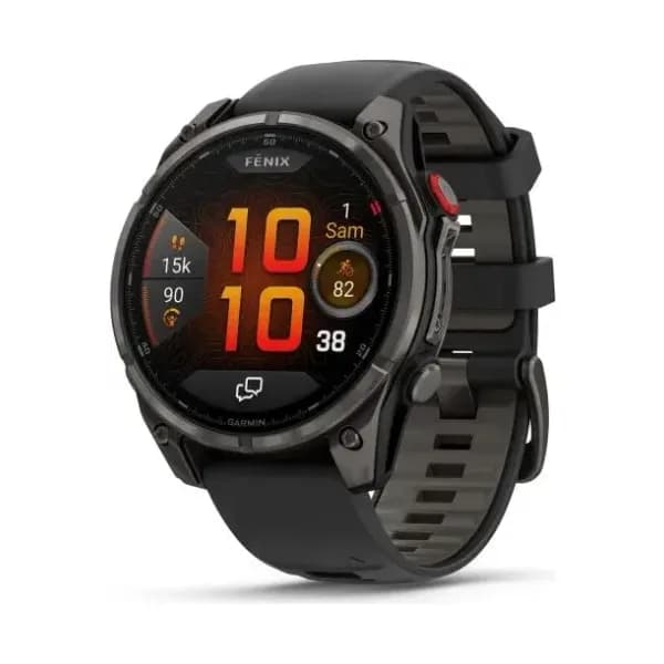 Garmin Montre Garmin Fenix 8 Pro 47mm AMOLED Sapphire Titane Bracelet Noir