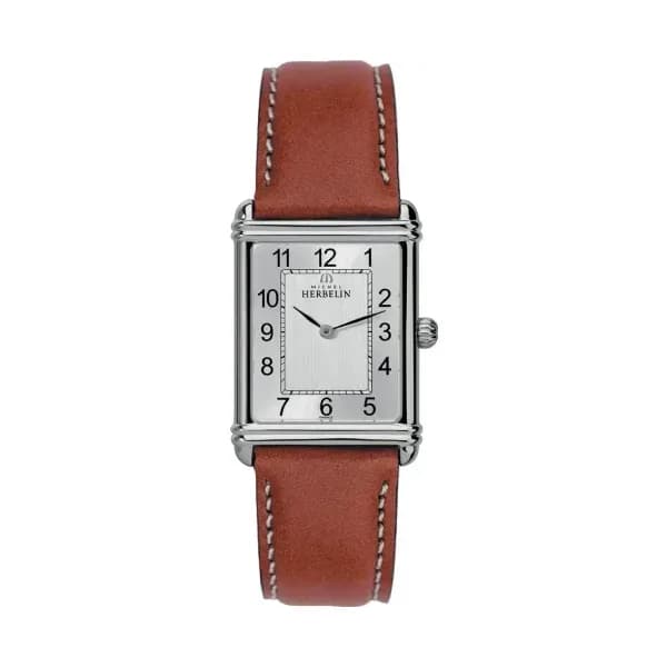 Michel Herbelin Montre quartz Homme Art déco Argenté