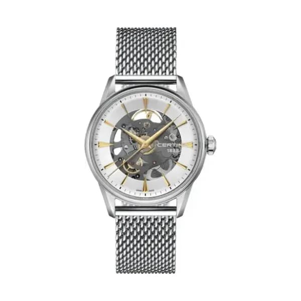 Certina Montre Certina DS-1 Skeleton Automatique Cadran Argent