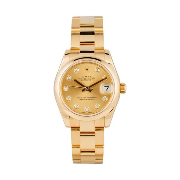 Rolex Montre Rolex Lady Datejust 31 mm or jaune automatique Full Set 2015