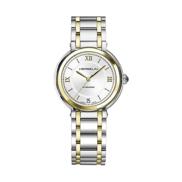 Michel Herbelin Montre Michel Herbelin Galet Acier et plaqué or 33.5 mm - 1630BT28