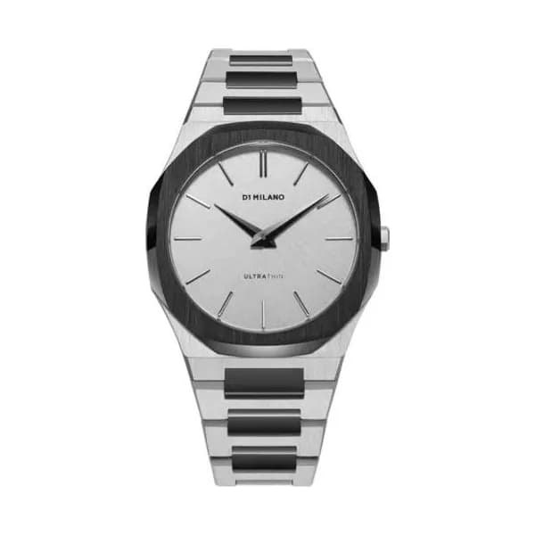 D1 Milano Montre D1 Milano Ultra Thin Ash Quartz - 38 mm- Cadran Gris - UTBU06