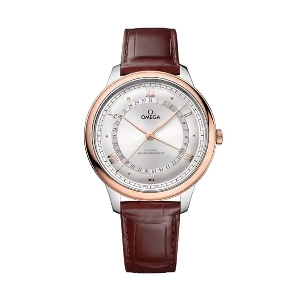 Omega De Ville 42 mm, acier - or « Sedna™ » sur alligator