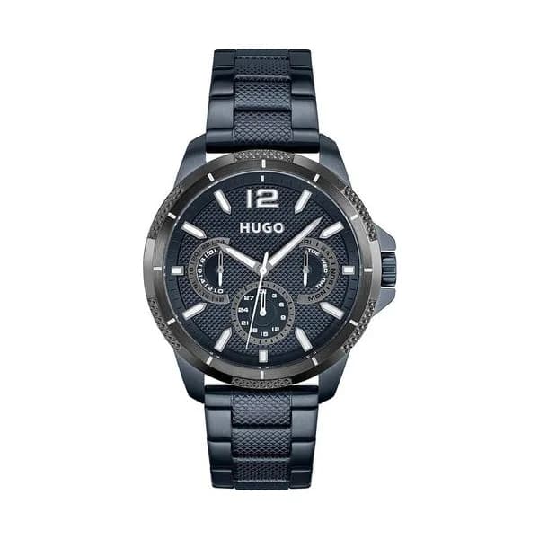 Hugo Montre Hugo en Acier Bleu