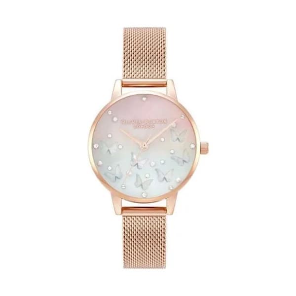 Olivia Burton Montre Olivia Burton en Acier Doré Rose