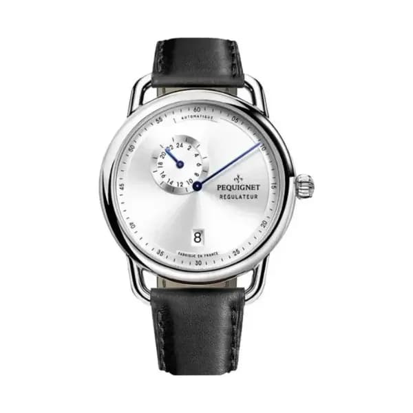 Pequignet Montre Equus Régulateur 4460433 cuir noir