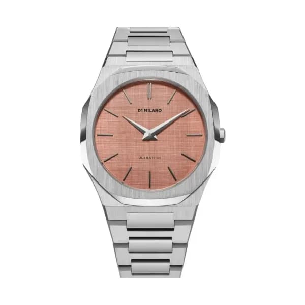 D1 Milano Montre quartz Homme Ultra thin Rose