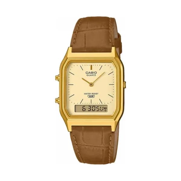 Casio Montre Casio Collection Vintage en Cuir Marron