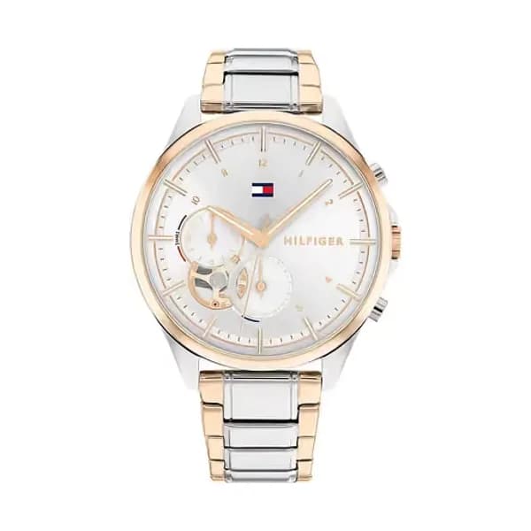 Tommy Hilfiger Montre Femme TOMMY HILFIGER QUINN en Acier Bicolore