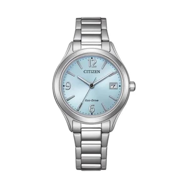 Citizen Montre Citizen Trendy Colors Eco-Drive cadran bleu bracelet acier 33,5 mm