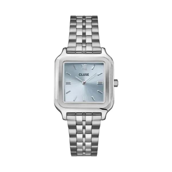 Cluse Gracieuse Watch Steel, Light Blue, Silver Colour