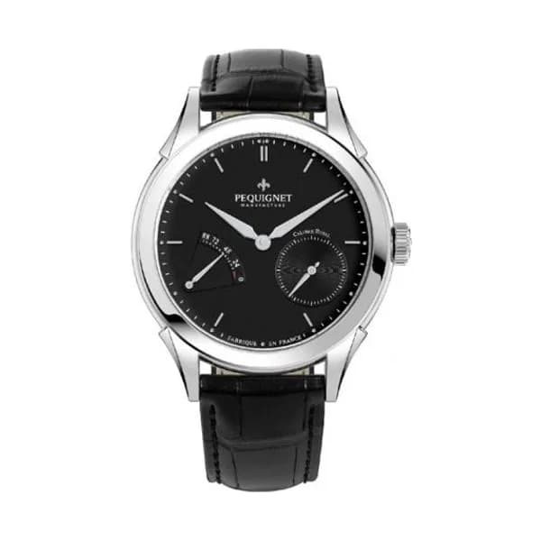 Pequignet Montre Pequignet Royale Origine Automatique Cadran Noir - 9010143-AN