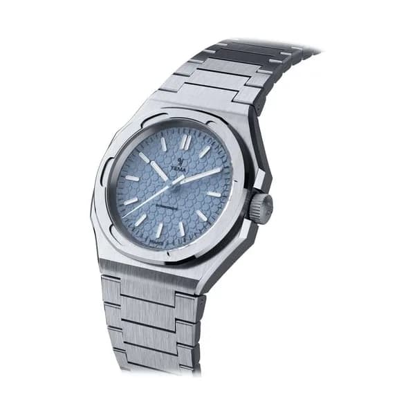 Yema Montre Yema Urban Traveller automatique cadran bleu bracelet acier 39 mm