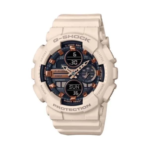 Casio Montre GShock Classic Lady - Série GMA-S - Beige & Bronze 49 x 45.9 mm- GMA-S140M-4A