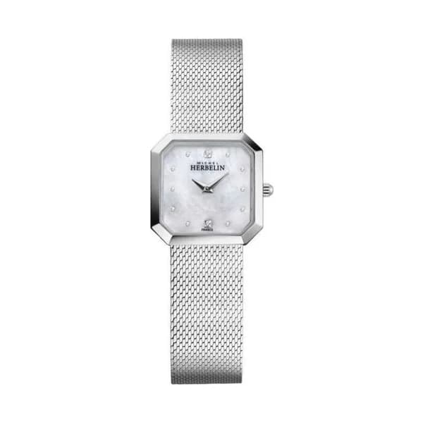 Michel Herbelin Montre Herbelin en Acier Argenté
