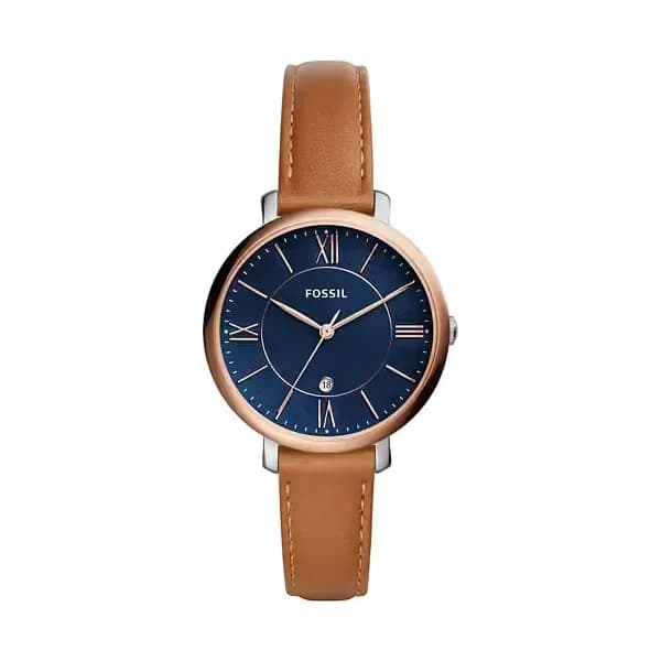 Fossil Montre Femme FOSSIL en Cuir Marron Etanche
