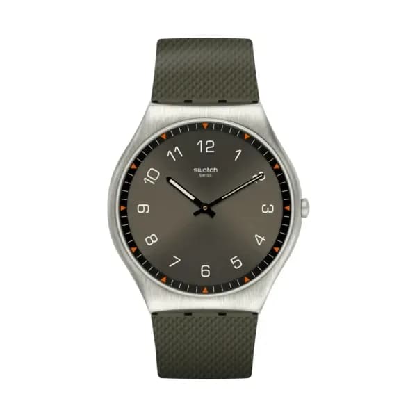Swatch Montre Swatch Skin Irony en Plastique Kaki