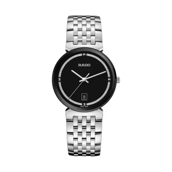 Rado Montre Rado Florence Quartz Cadran Noir Bracelet 38.0 mm