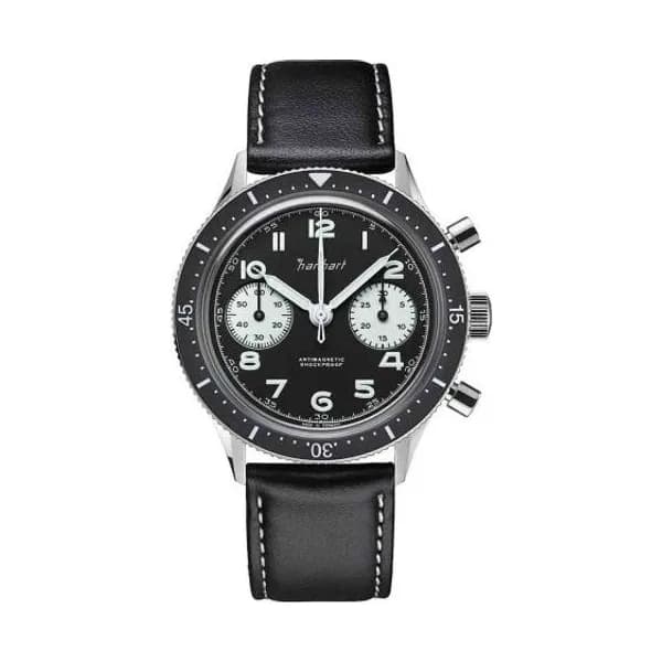 Hanhart Montre Hanhart 415 ES Reverse Panda Mécanique diamètre 39 mm- H703.211-8010-CN