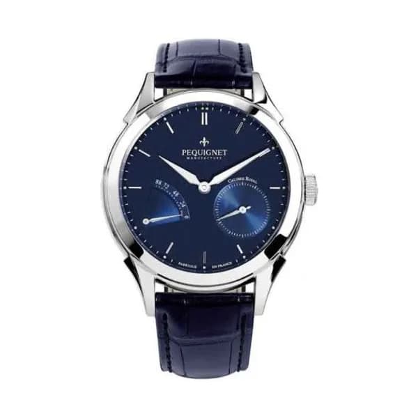 Pequignet Montre Pequignet Royale Origine Automatique Cadran Bleu - 9010173-AB