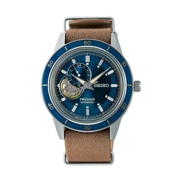 Seiko Montre Seiko Presage SSA453 Automatique Style 60s Coeur Semi-ouvert