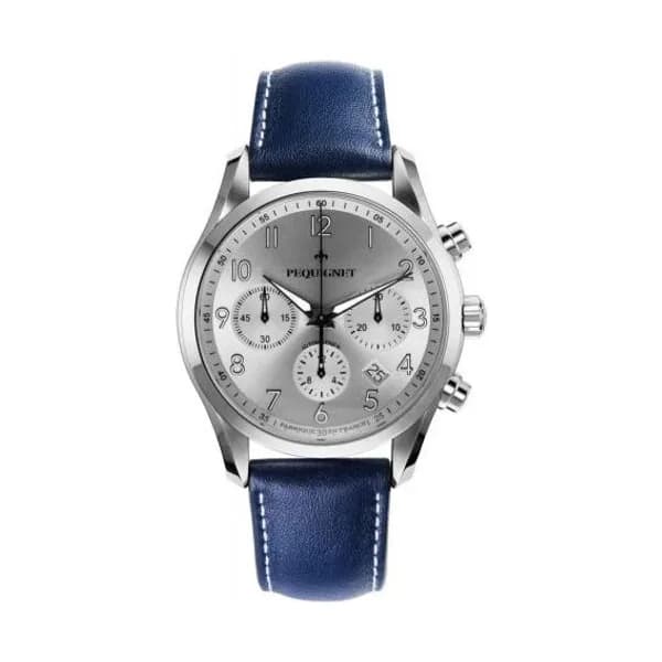 Pequignet E. Montre Pequignet Elegance Chronographe - 42 mm Homme -4810433S-CB
