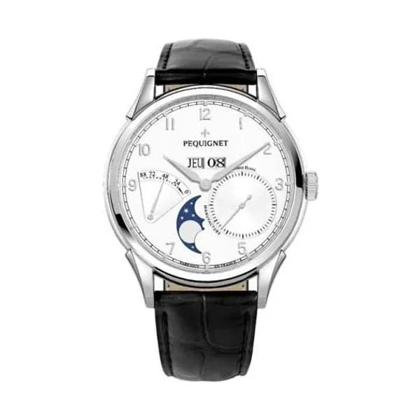 Pequignet Montre Pequignet Rue Royale Grand Sport Automatique Cadran Blanc - 9030433-AN