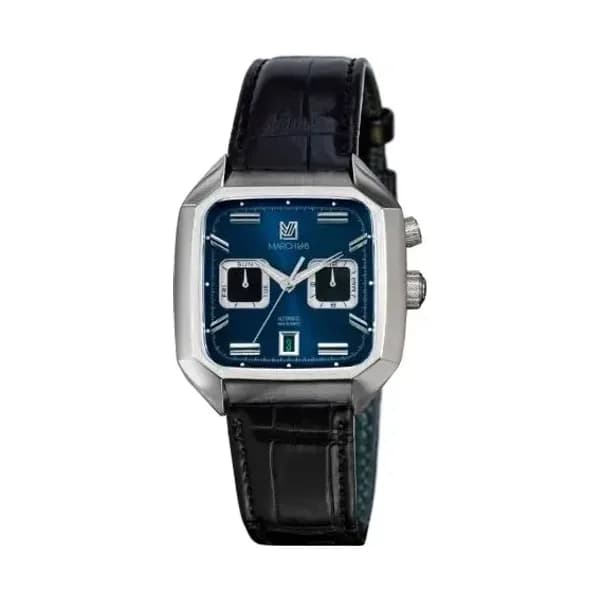 March LA.B Montre March LA.B AM2 Calendar Automatique Cadran Ocean Alligator Noir