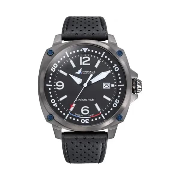 Patrouille de France Montre Rafale Solo Display PILOTE Cuir Noir 666035