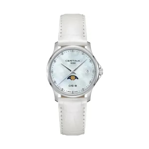 Certina Montre Certina DS-8 Moonphase Lady Cadran Nacre Bracelet Acier inoxydable