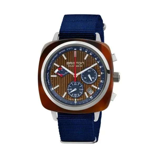 Briston Montre Clubmaster Regatta Chrono Date Bois de Noyer 241542.SA.T.15W