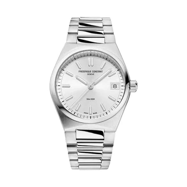 Frédérique Constant Montre Frédérique Constant Highlife Ladies quartz cadran argenté bracelet acier 31 mm