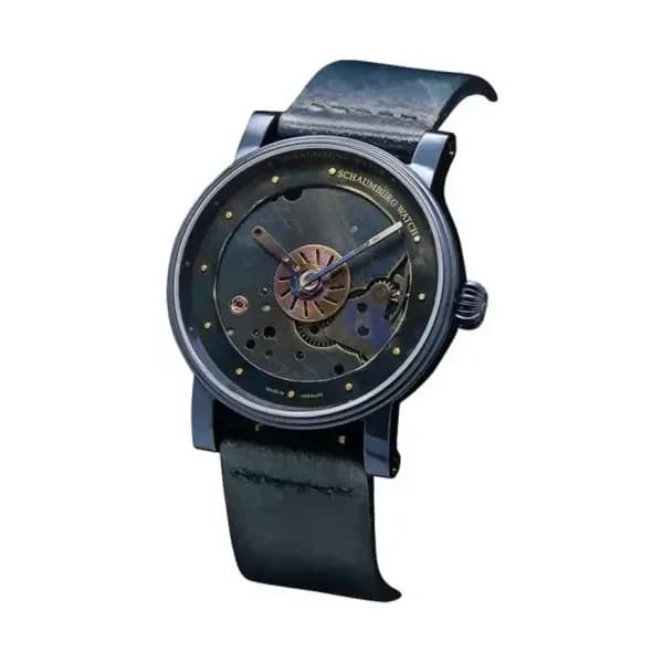 Schaumburg Watch Montre SteamPunk II Bleu 1007