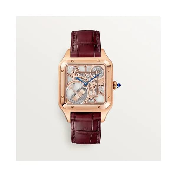 Cartier Montre squelette Santos-Dumont équipée d’un micro-rotor