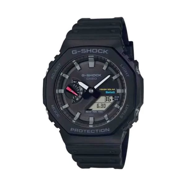 Casio Montre GShock Classic - Série GA-B2100 Solaire - Noir & Gris 48.5 x 45.4 mm- GA-B2100-1A