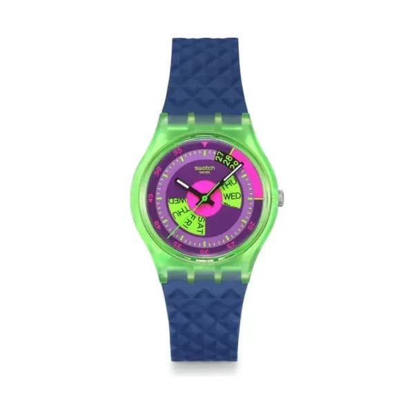 Swatch Montre quartz Mixte Neon 3 Multicolore